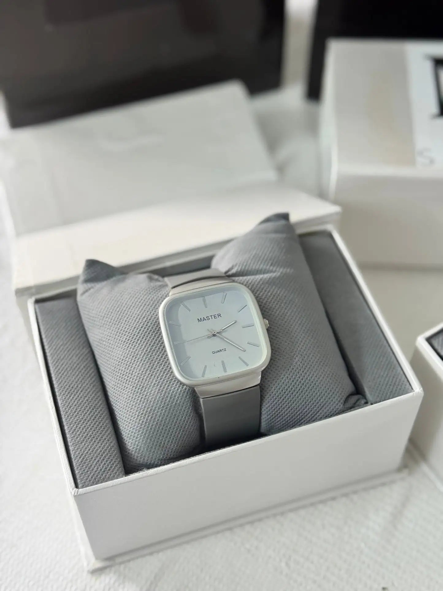 Silver Edge Quartz Master Watch