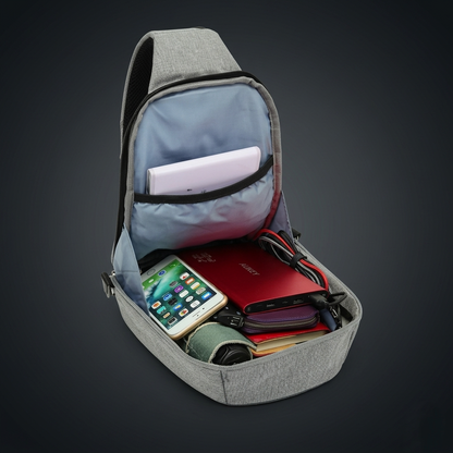 Anti-Theft Fabric Cross Body Sling Backpack