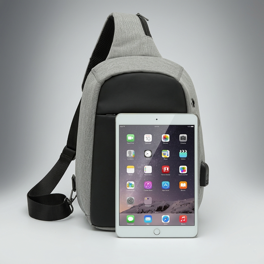 Anti-Theft Fabric Cross Body Sling Backpack