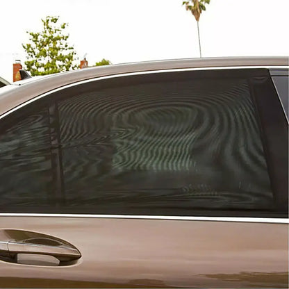 2 Pcs Car Window Cover Screen Breathable| Car Window Shade Sun Cover Window Covers | Mesh Front Rear Universal Side Automotive Window Sun Cover| For Sun Protection – Black Color