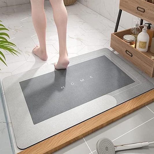 Super Absorbent, Quick-drying Thin Bath Mat – Non-slip, Stain-resistant Bathroom Rug For Bathroom, Kitchen, Living Room – Easy To Clean – Door Mat, Anti-slip Bath Mat Quick Drying Absorbent Mat For Home And Kitchen (random Color)