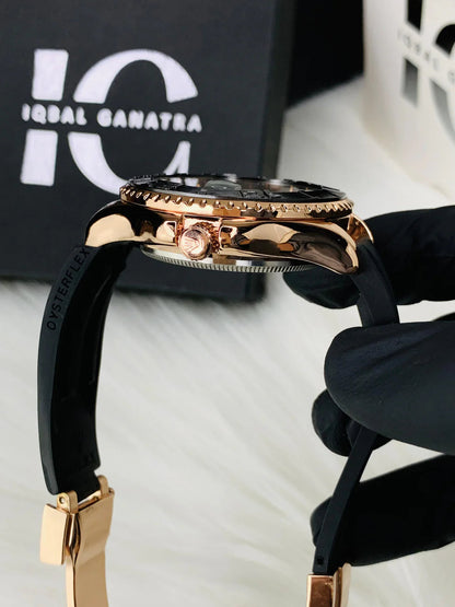 Full Black,Golden &Silver  Signature Watch For Men