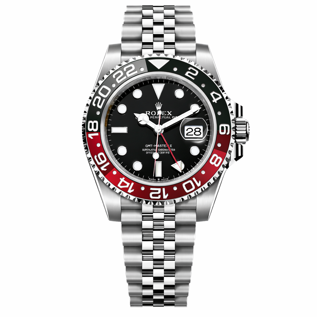 GMT Semi Auto Movement Jubilee Chain | Date Working (Coke)