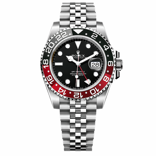 GMT Semi Auto Movement Jubilee Chain | Date Working (Coke)