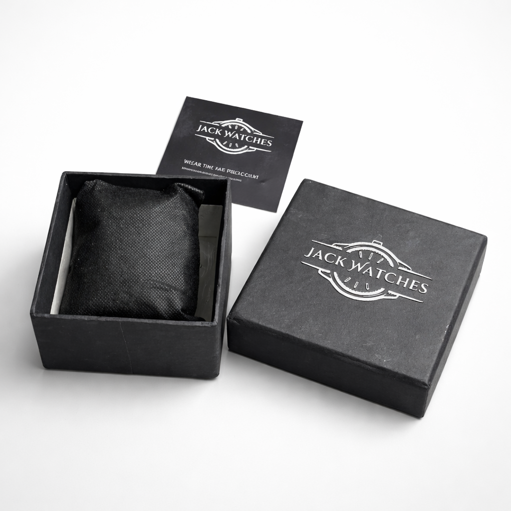 Patek Nautilus Leather Strap Master Lock - Black-Green