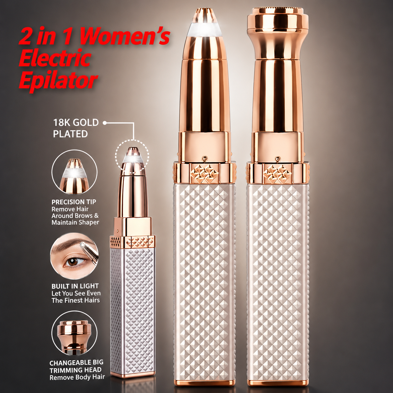 2 in 1 Blawless Hair Remover
