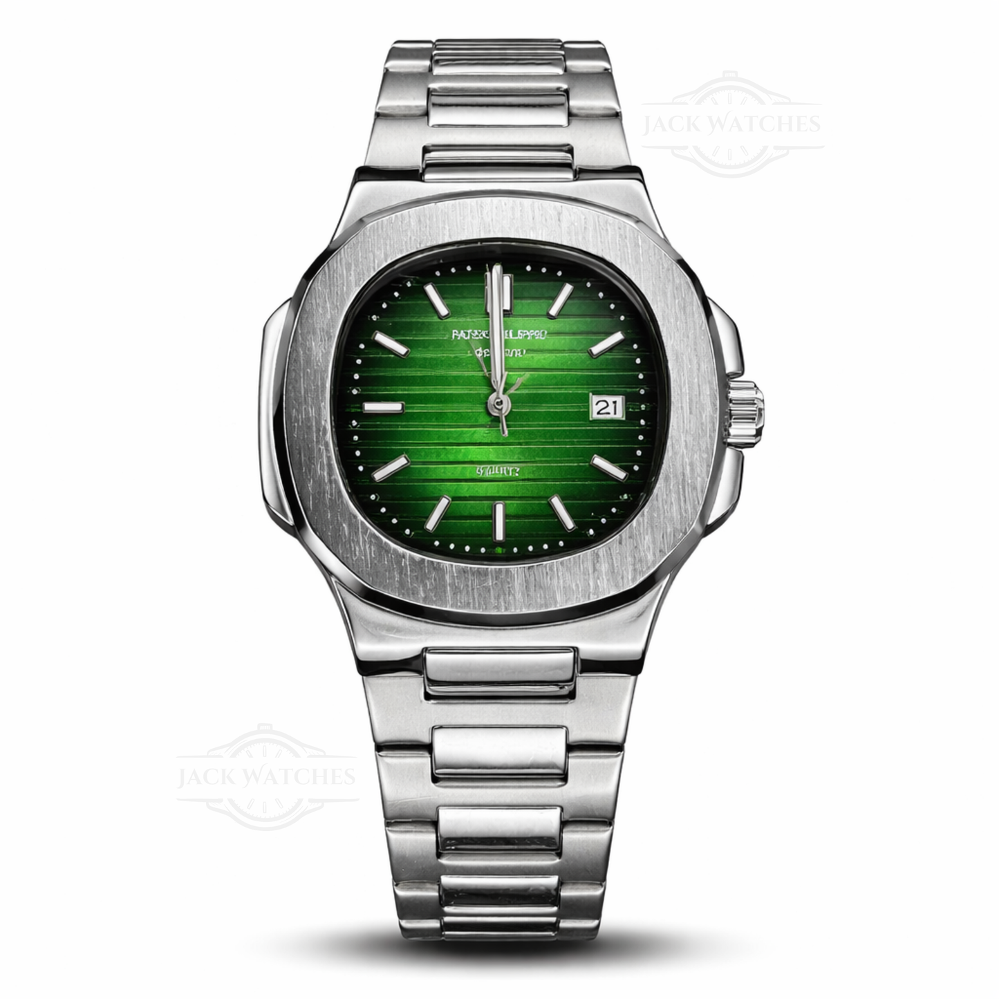 Patek Nautilus Quartz Watch - Green Dial