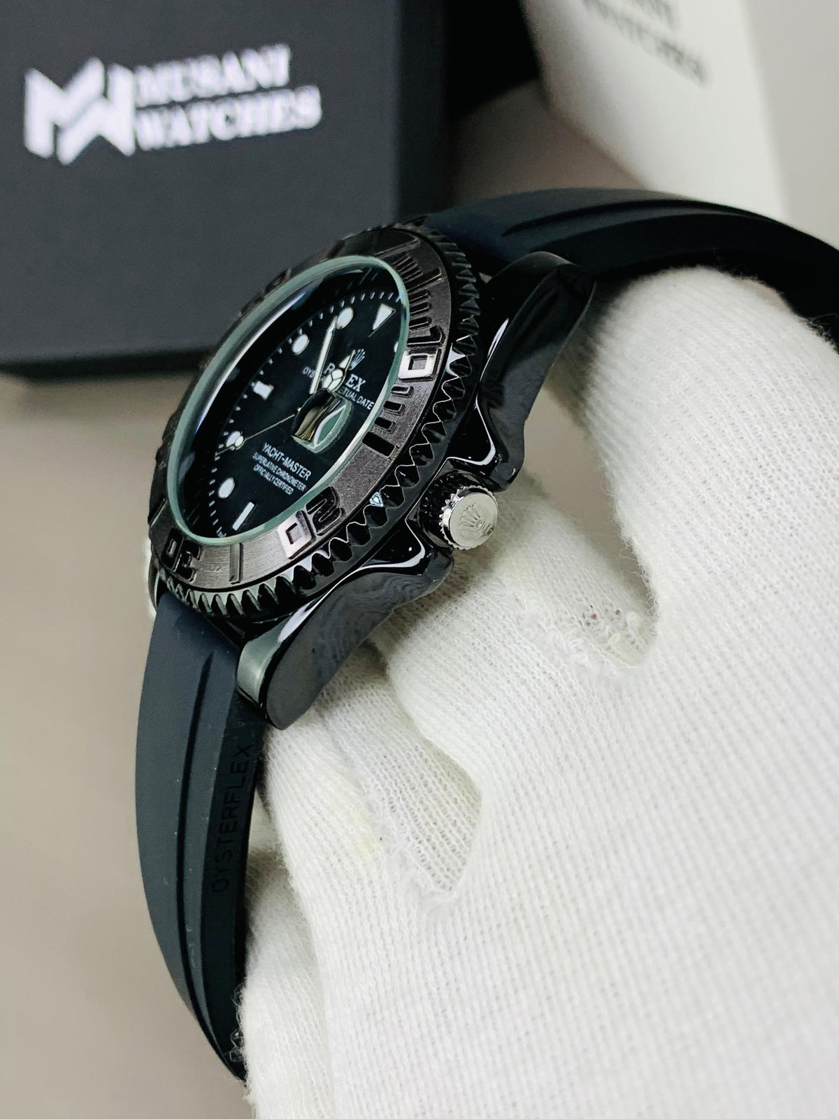 Full Black,Golden &Silver  Signature Watch For Men
