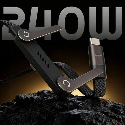 240W 4-in-1 Retractable Fast Charging Cable