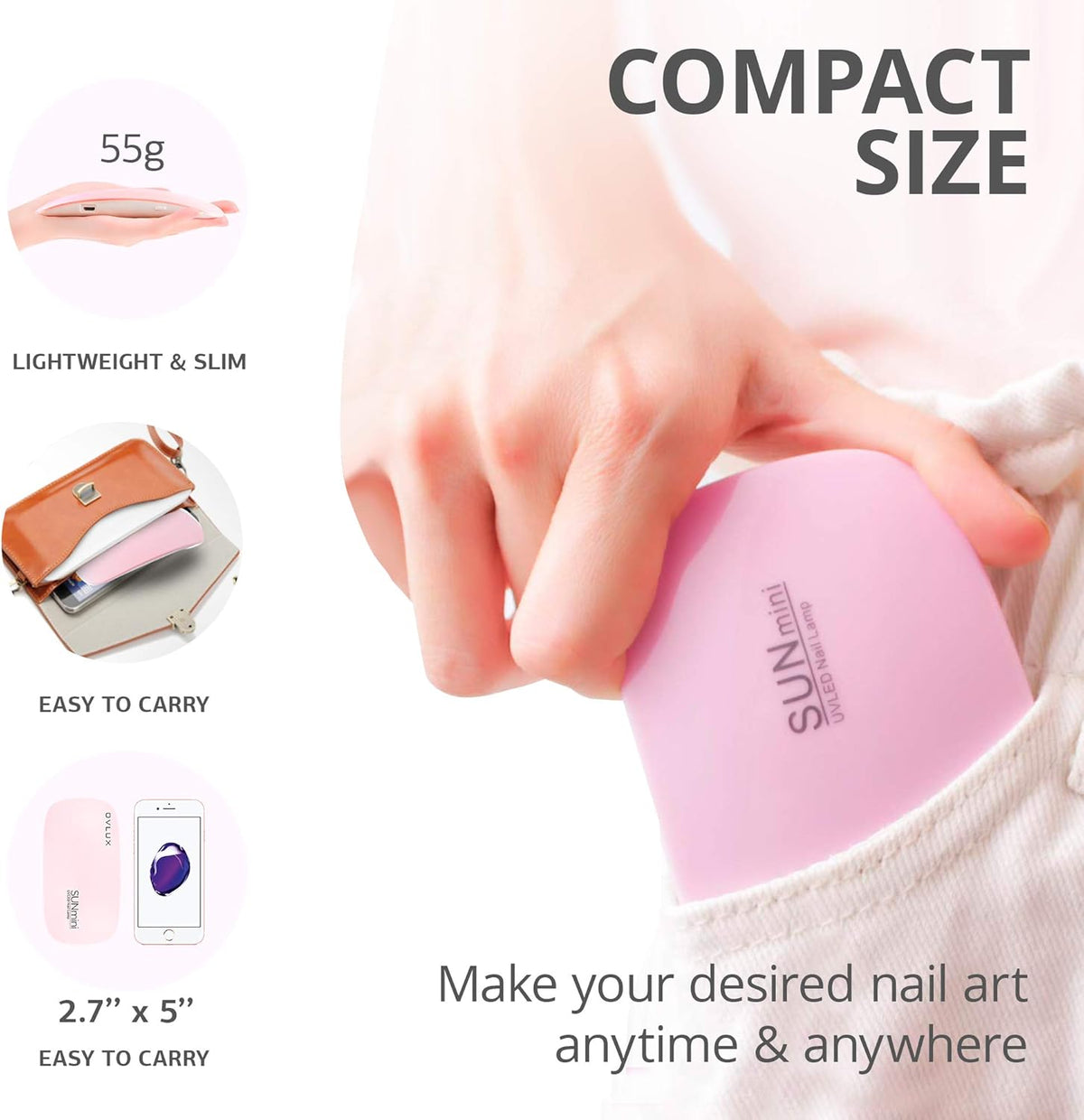 Nail Dryer Lamp 6W LED UV Portable
