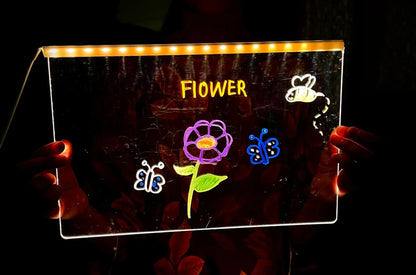 LED Glow Drawing Board for Kids