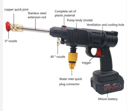 Rechargeable Wireless Car Wash Machine – Cordless High-Pressure Spray Gun