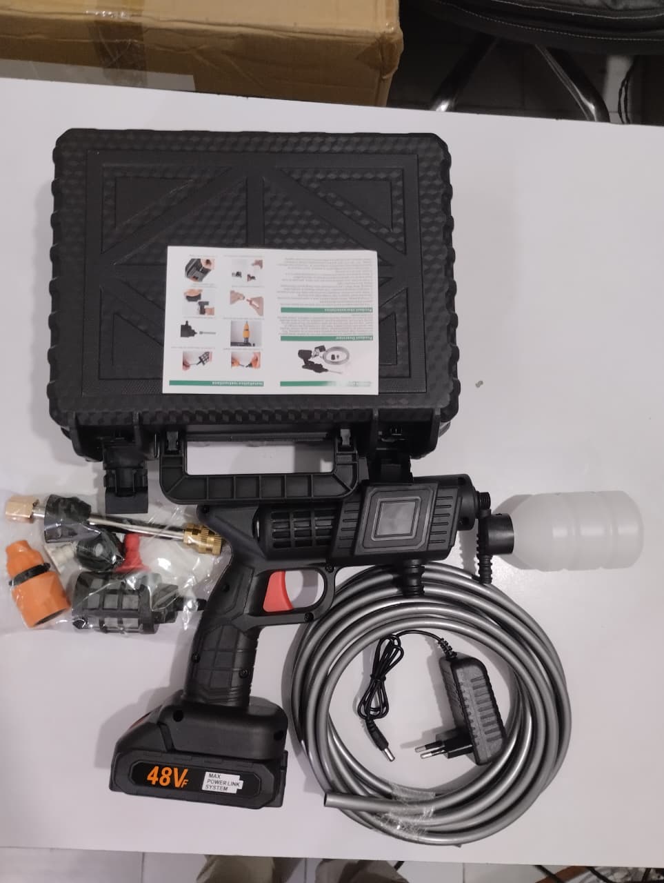 Rechargeable Wireless Car Wash Machine – Cordless High-Pressure Spray Gun