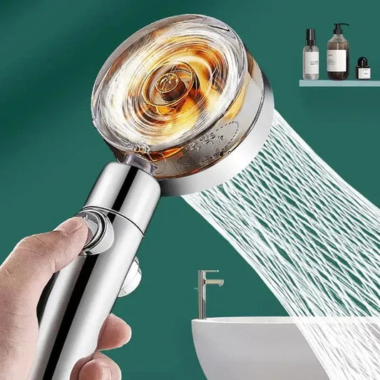 Propeller Shower Head, Bathroom Turbo Fan Shower, Adjustable Handheld Shower Head, 360°Turbo Fan Shower With Filters, Vortex Shower Head, Hydro Jet Shower Head, Fan Shower Head, Propeller Driven Handheld Shower Head with Filter
